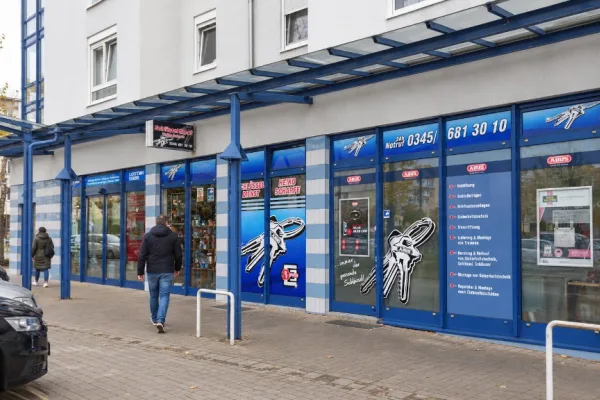 Ladengeschäft von Schlüsseldienst Heiko Scharfe in Halle (Saale) – Schlüssel nachmachen lassen